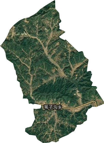 苇子沟乡卫星图