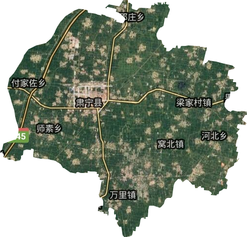 肃宁县卫星图