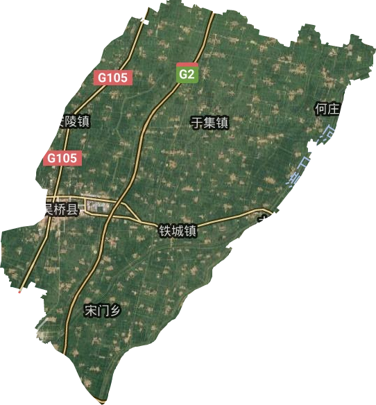 吴桥县卫星图