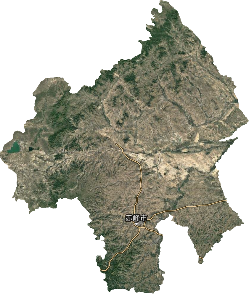 赤峰市卫星图