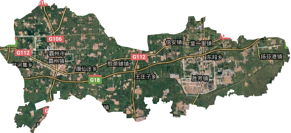 霸州市卫星图
