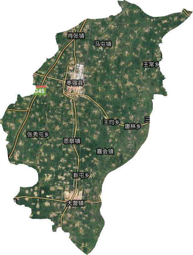 枣强县卫星图