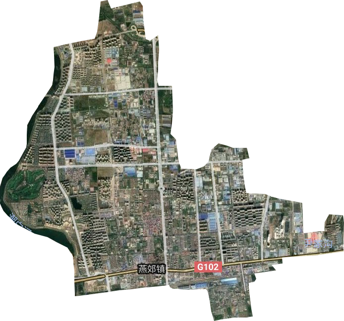 燕郊经济技术开发区卫星图
