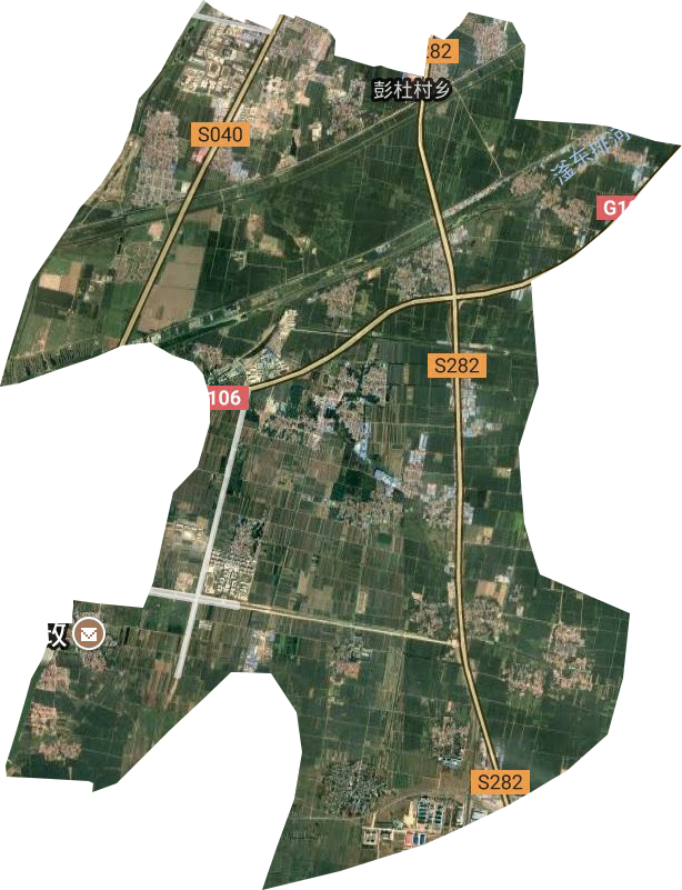 彭杜村乡卫星图