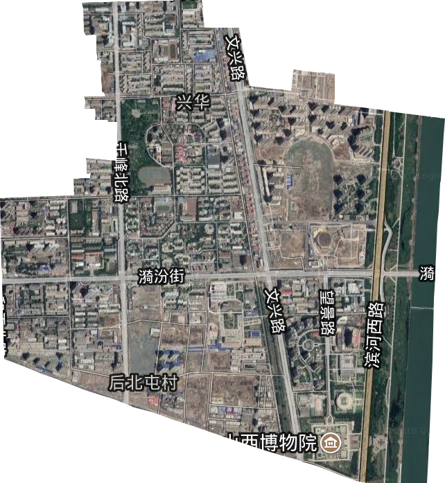 兴华街道卫星图