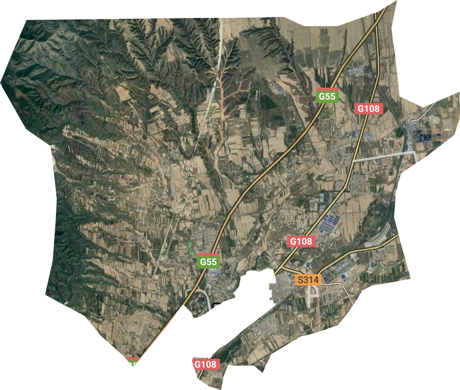黄寨镇卫星图