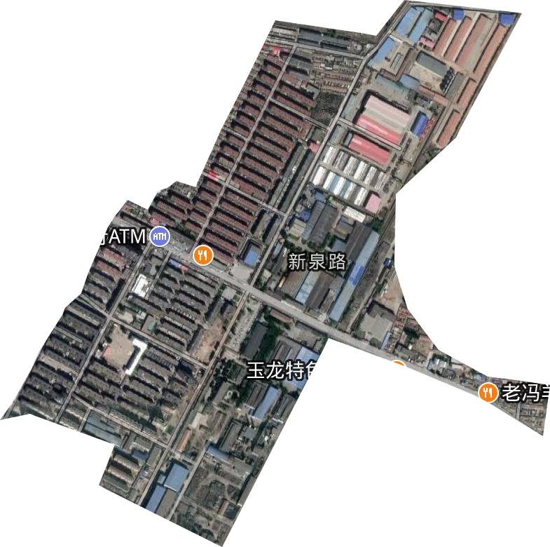 新泉路街道卫星图