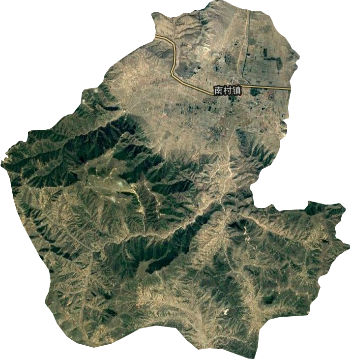 南村镇卫星图