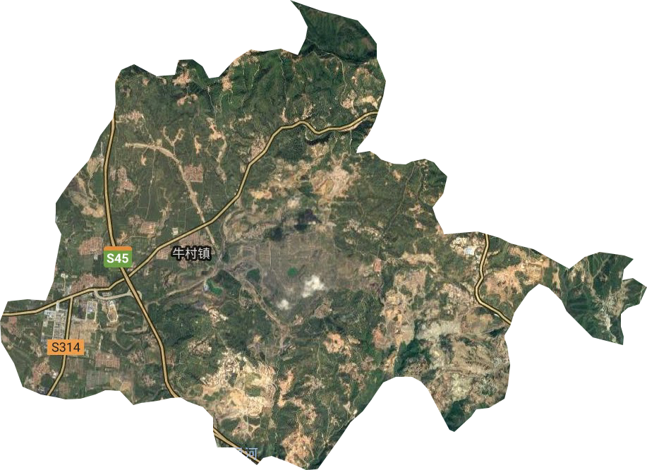 牛村镇卫星图