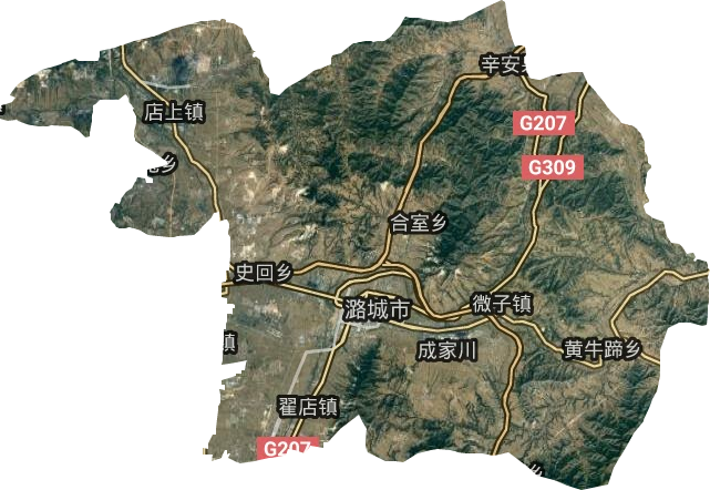 潞城市卫星图