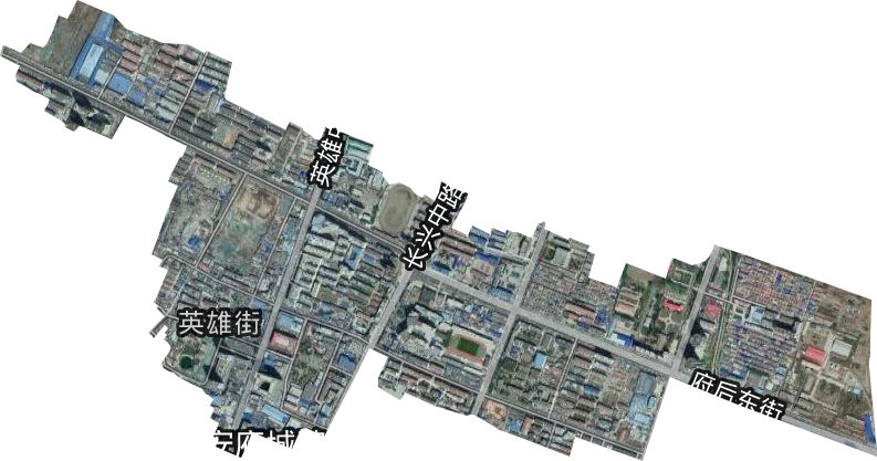 英雄中路街道卫星图