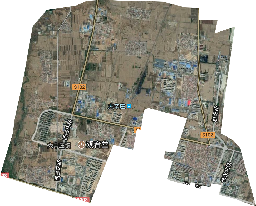 大辛庄镇卫星图