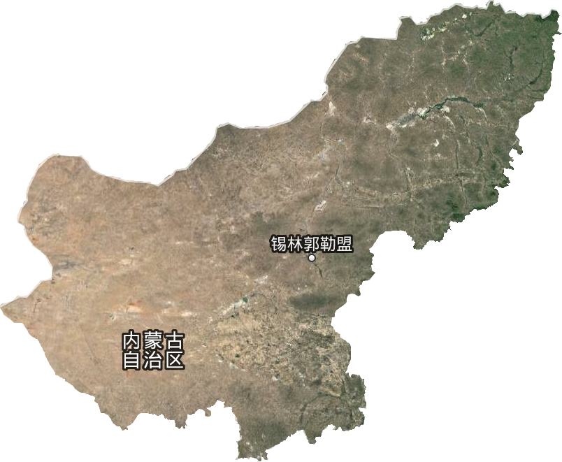 锡林郭勒盟卫星图