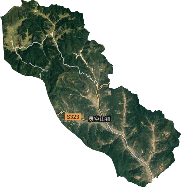 灵空山镇卫星图