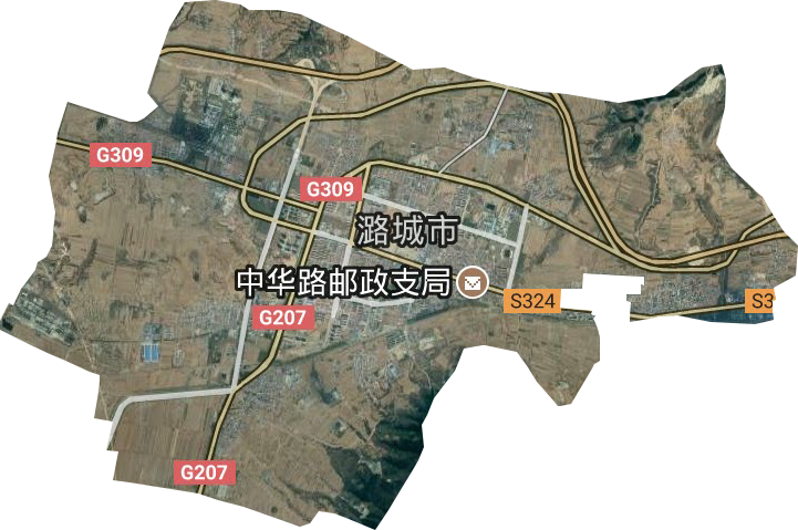 潞华街道卫星图