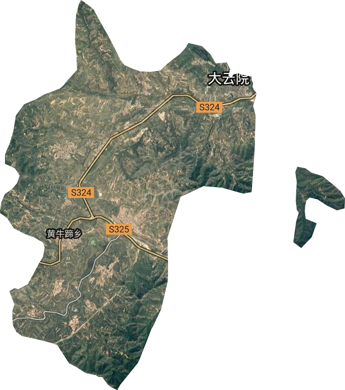 黄牛蹄乡卫星图