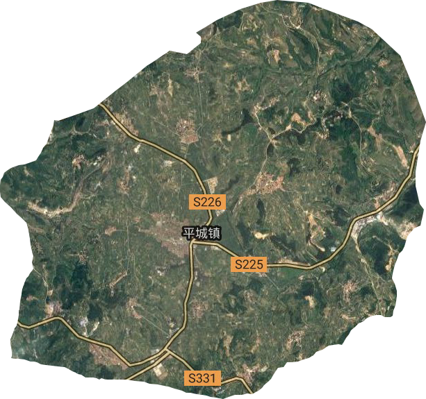 平城镇卫星图