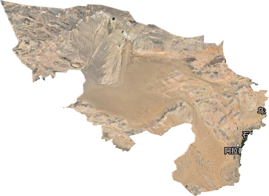 阿拉善盟卫星图