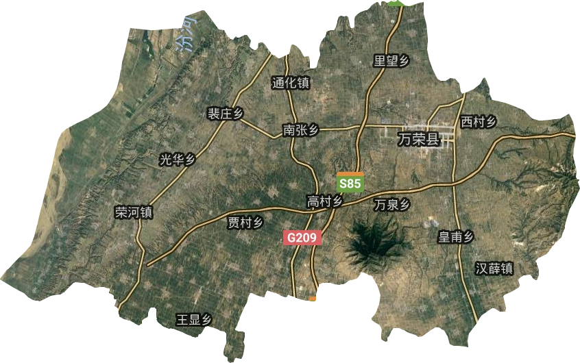 万荣县卫星图