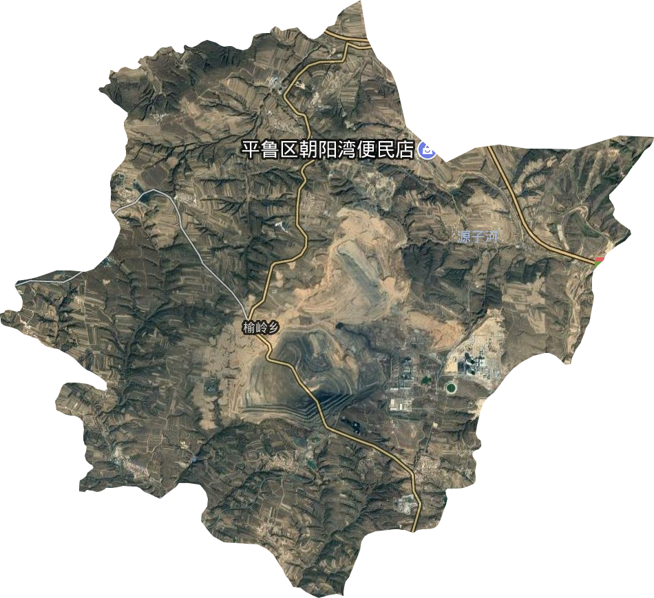 榆岭乡卫星图