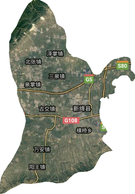 新绛县卫星图