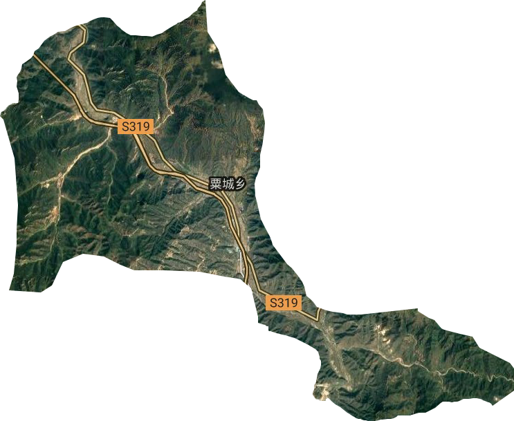 粟城乡卫星图
