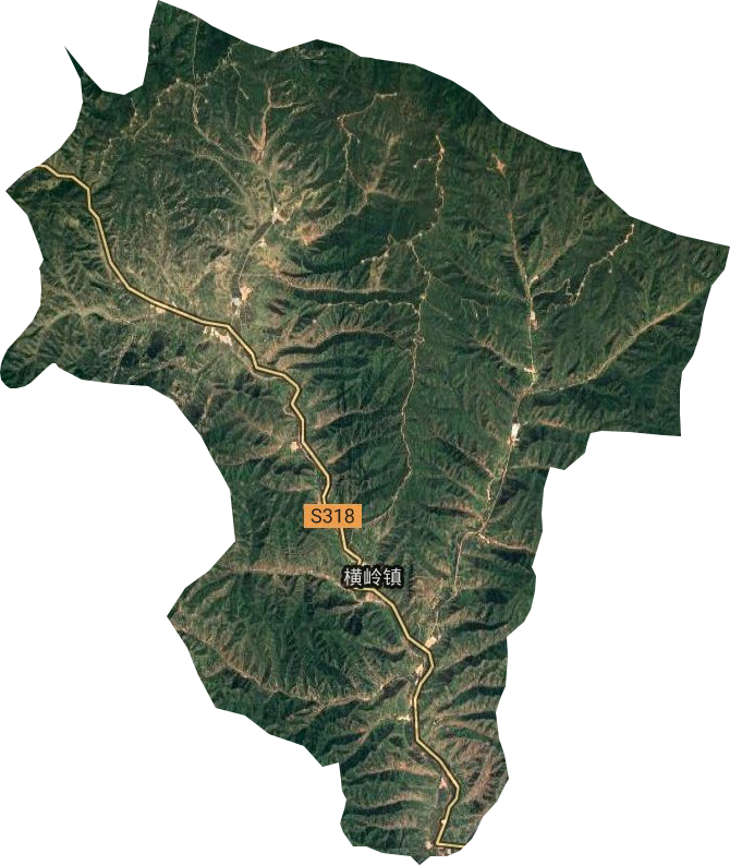 横岭镇卫星图