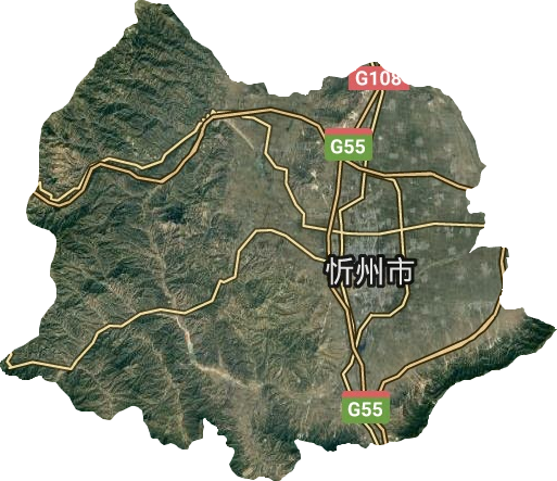 忻府区卫星图