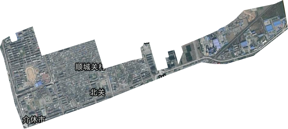 北关街道卫星图
