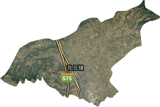 礼元镇卫星图