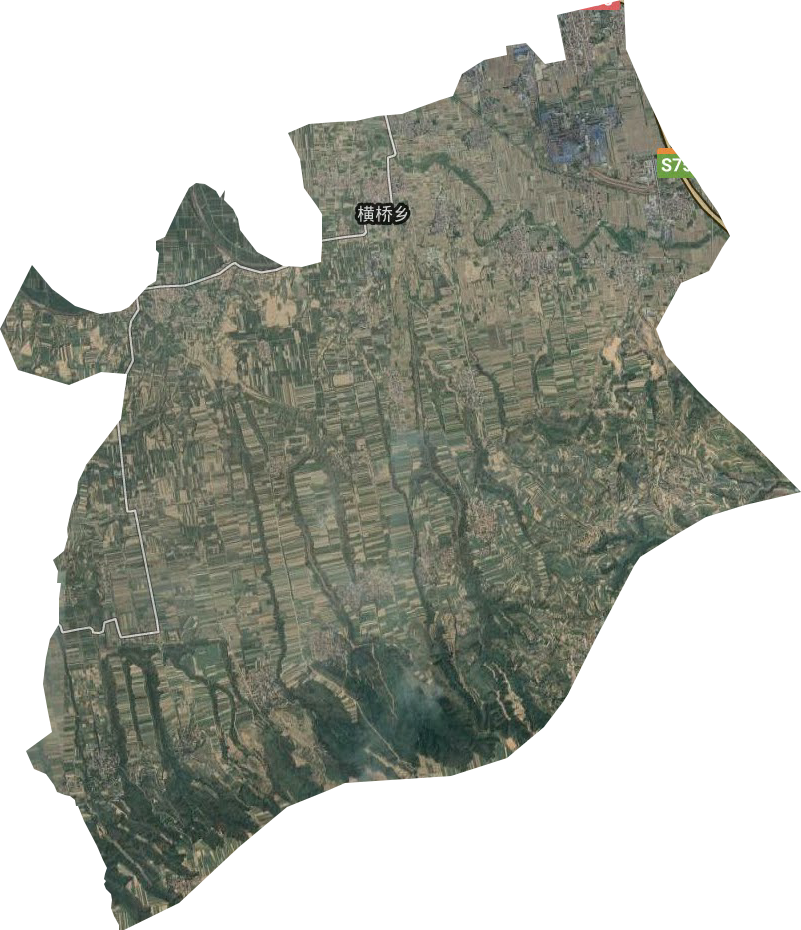 横桥乡卫星图