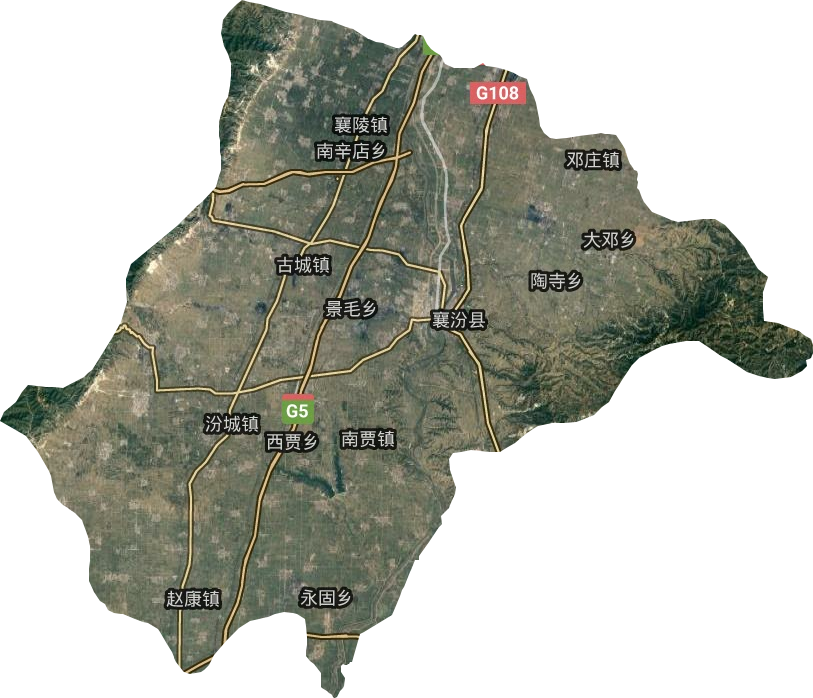 襄汾县卫星图