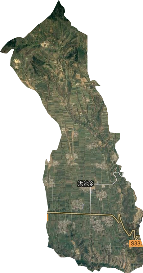 洪池乡卫星图