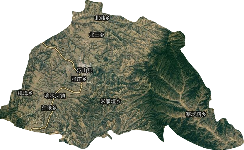 浮山县卫星图