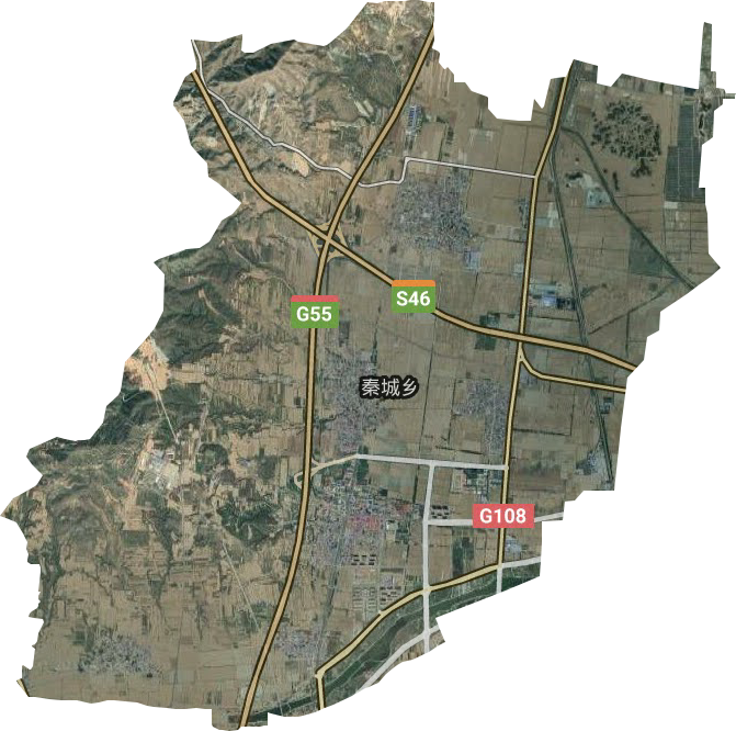 秦城乡卫星图