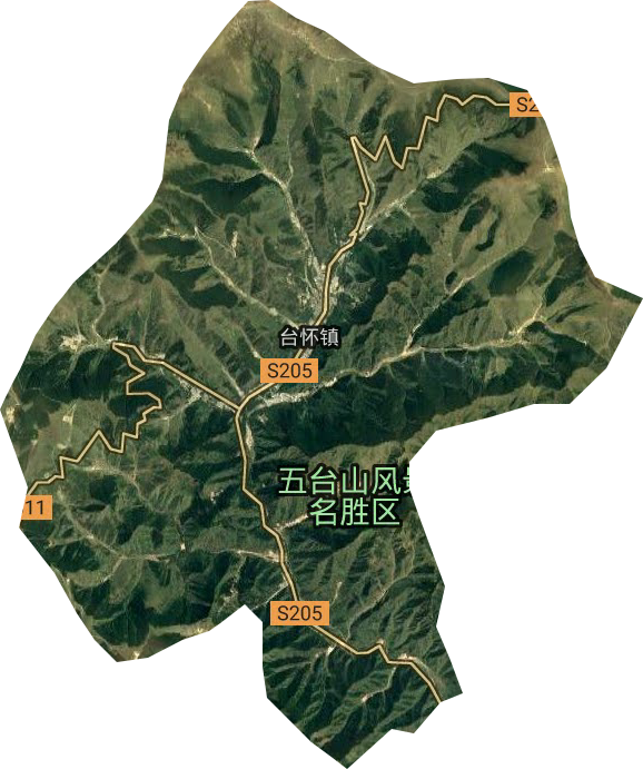 台怀镇卫星图