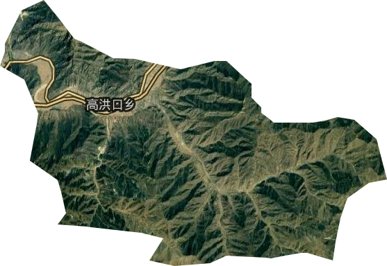 高洪口乡卫星图