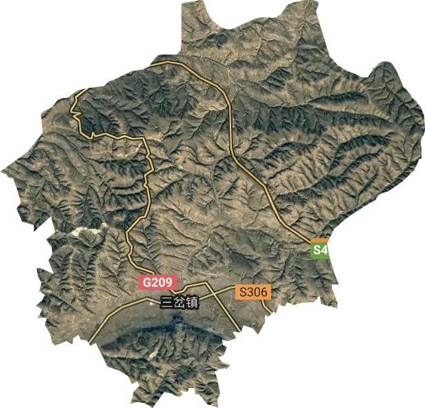 三岔镇卫星图