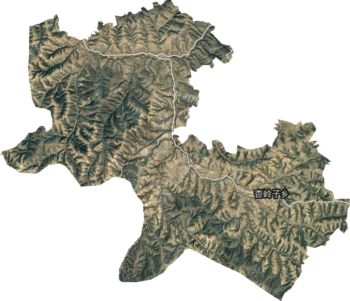 杏岭子乡卫星图
