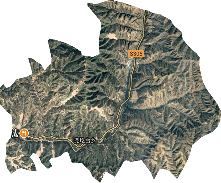 窑圪台乡卫星图