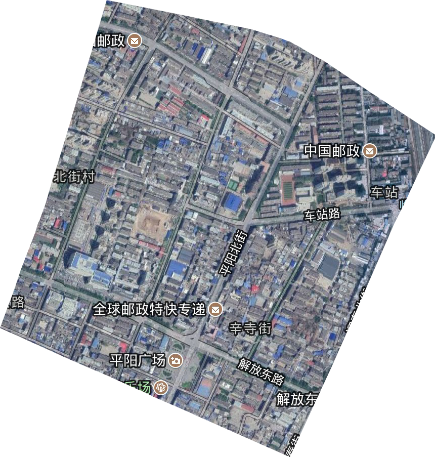 解放路街道卫星图