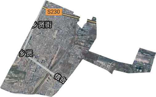 乡贤街街道卫星图
