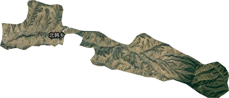 北韩乡卫星图