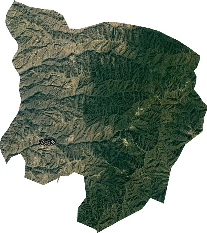 文城乡卫星图