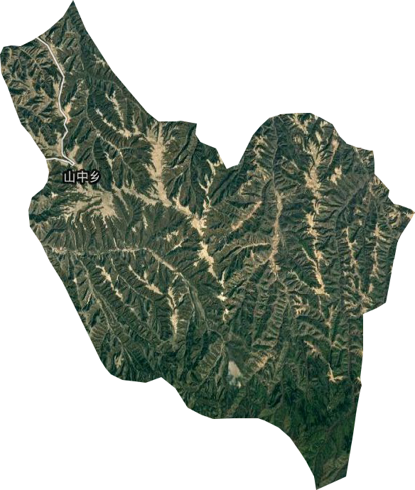 山中乡卫星图