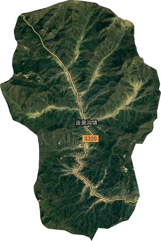 庞泉沟镇卫星图