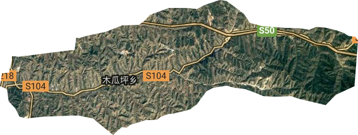 木瓜坪乡卫星图