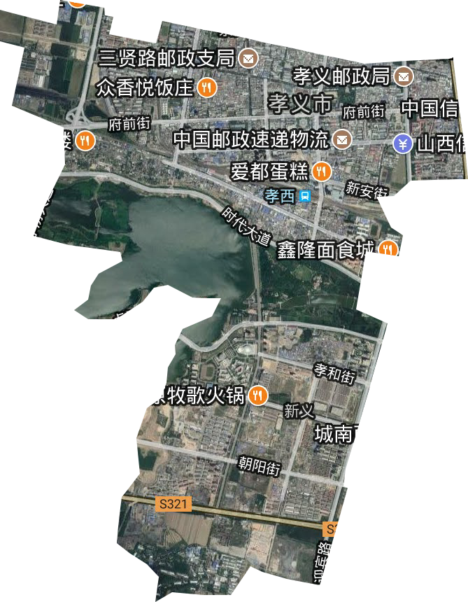 新义街道卫星图
