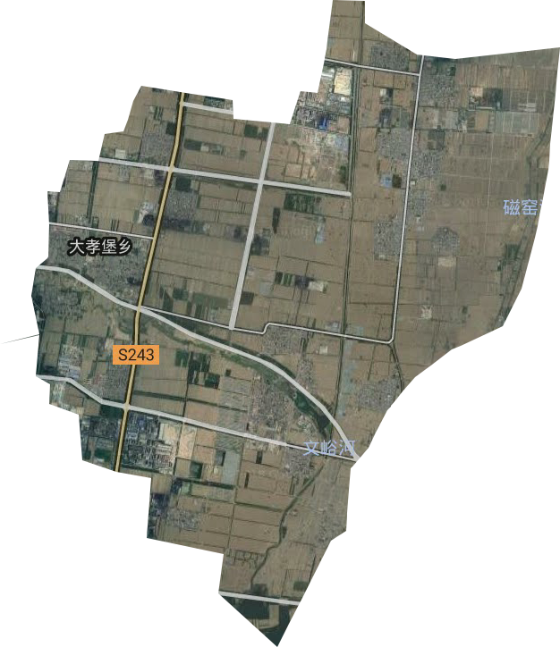 大孝堡乡卫星图