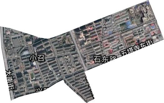 小召前街办事处卫星图